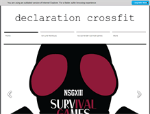 Tablet Screenshot of declarationcrossfit.com